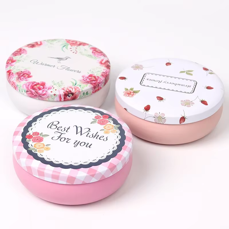 Boîte ronde en fer blanc pour gâteau Mousse