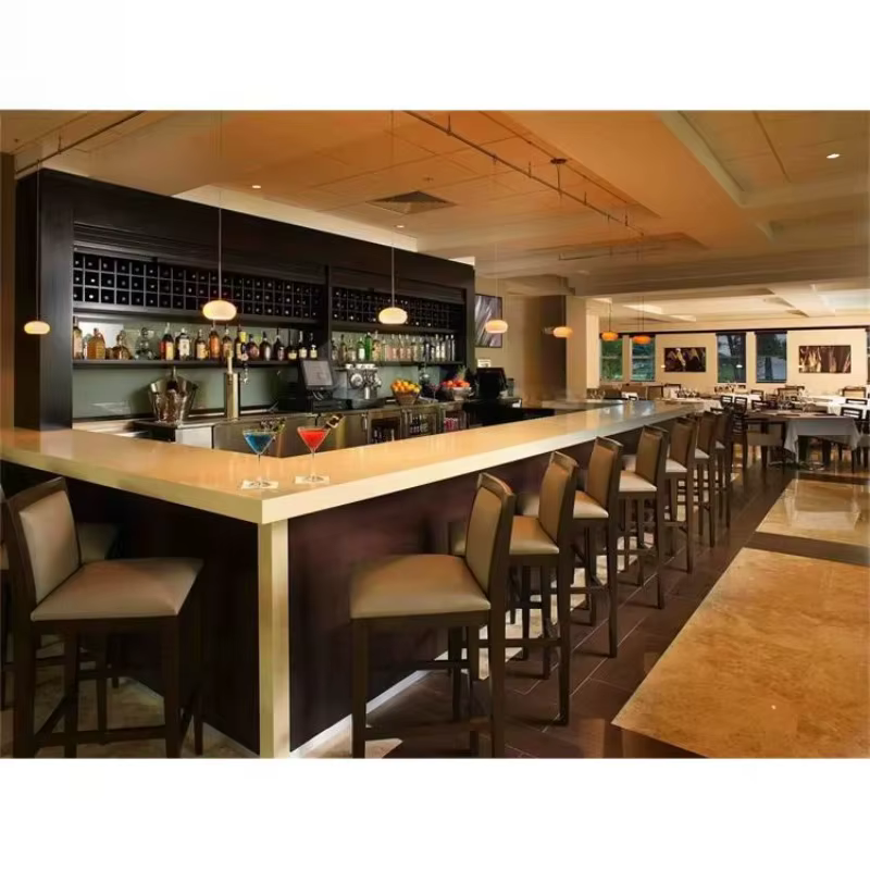Comptoir de bar à vin moderne personnalisé de haute qualité