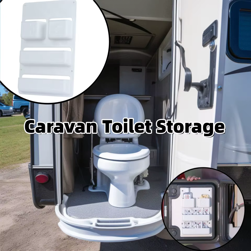 Compartiment de rangement pour toilettes de camping-car, pochette de rangement pour porte, boîte de rangement pour étagère de caravane, organisation pour Thetford