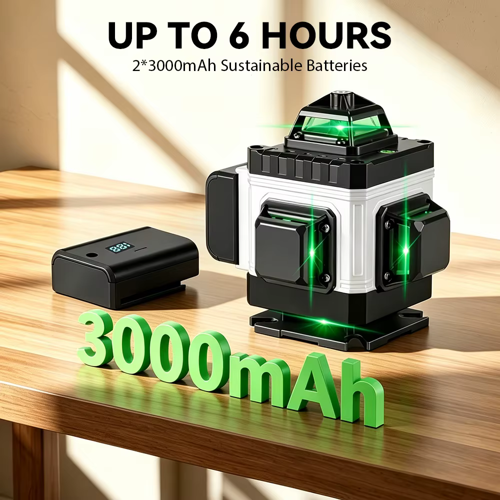 Niveau laser professionnel HGLINE 16 lignes avec télécommande APP à nivellement automatique 360 °