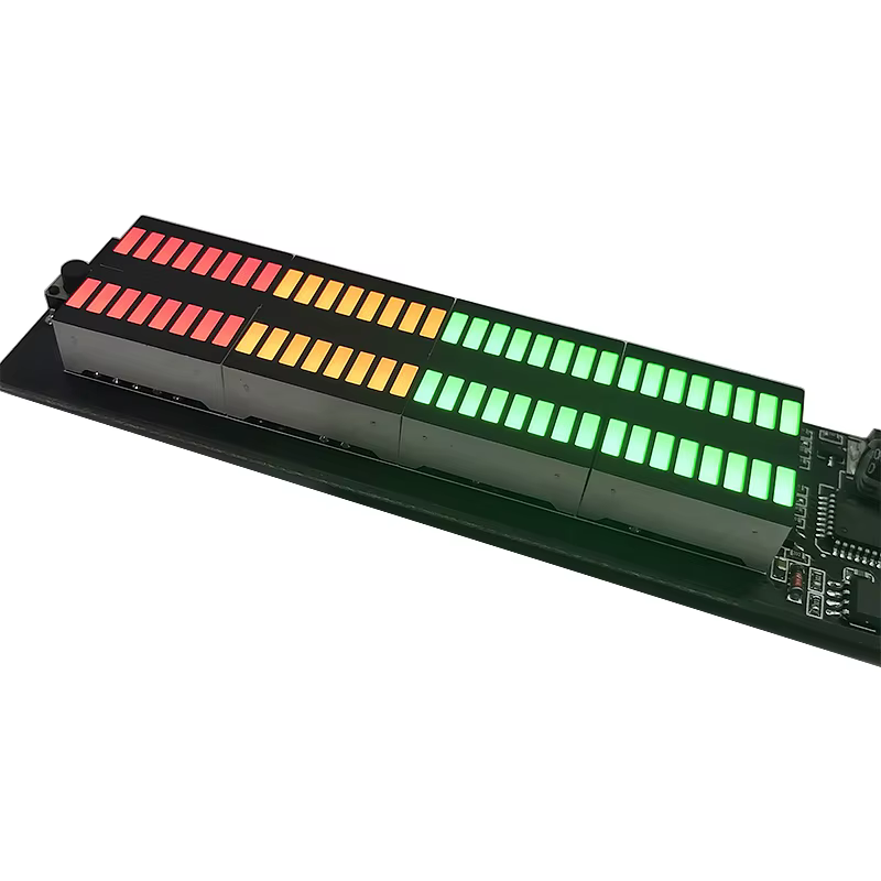 GHXAMP Amplificateur double 32 canaux avec indicateur de niveau de spectre musical LED