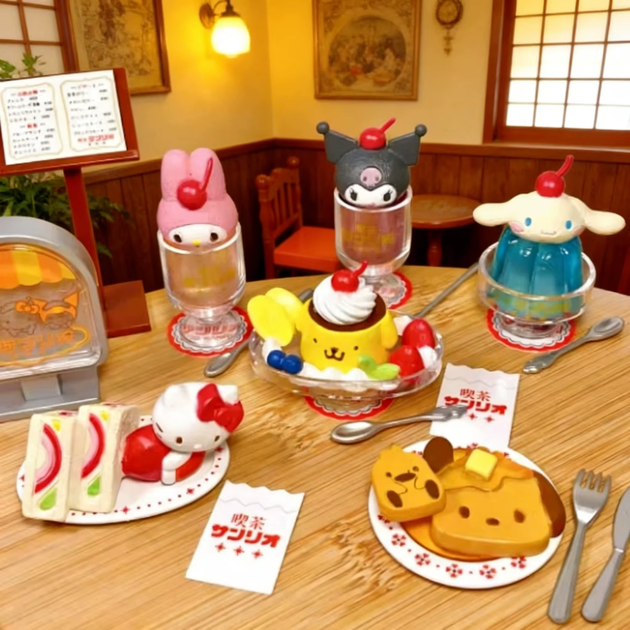 Série Rétro Café : Boîte Mystère Kulomi Make Tea – Figurine Mignonne et Tendance