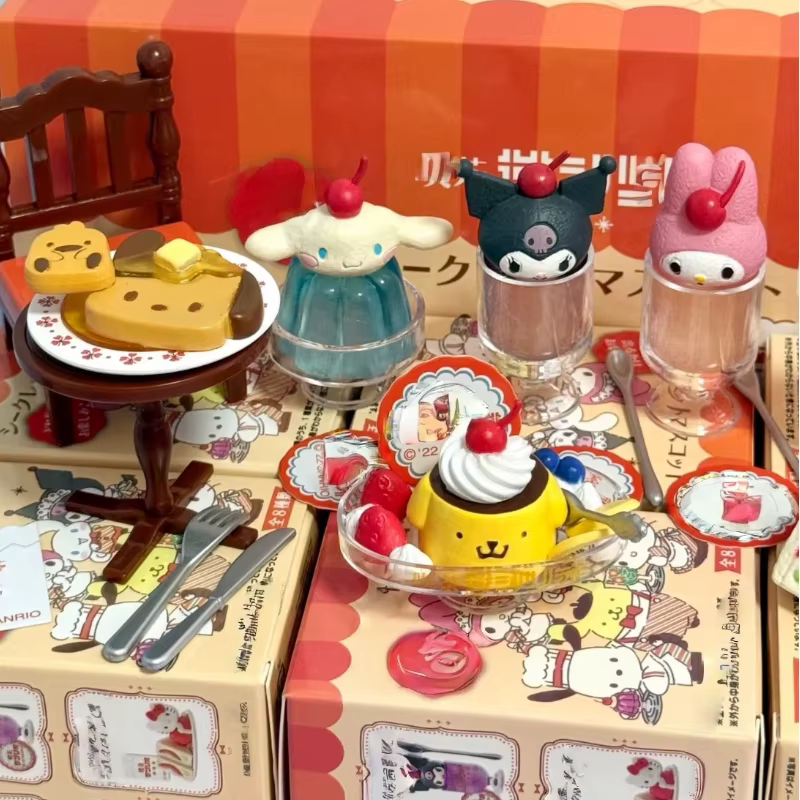 Série Rétro Café : Boîte Mystère Kulomi Make Tea – Figurine Mignonne et Tendance