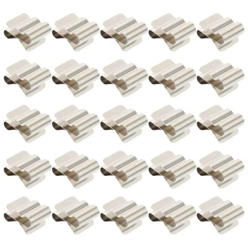 1000 pièces panneau solaire câble pince en acier inoxydable photovoltaïque PV
