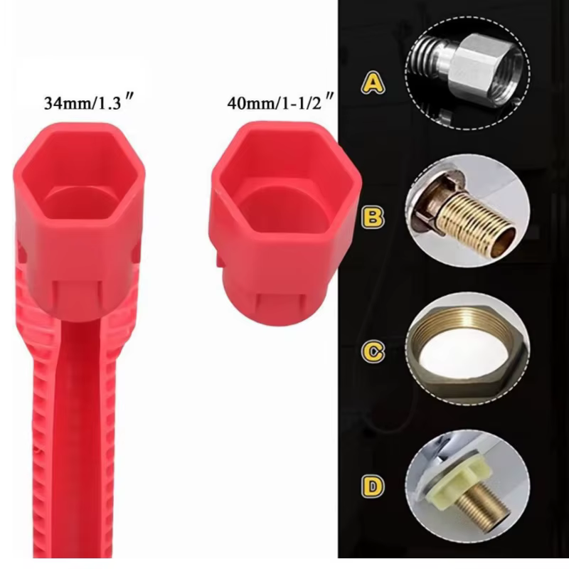 Outil de réparation de clé de robinet d'évier 8 en 1
