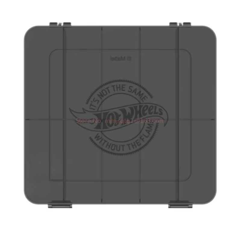 Nouvelle boîte de rangement Mattel Hot Wheels 2026 pour modèles de voitures, 10 compartiments, organisateur anti-poussière pour jouets de garçons, étui pour véhicules miniatures, cadeau d'anniversaire