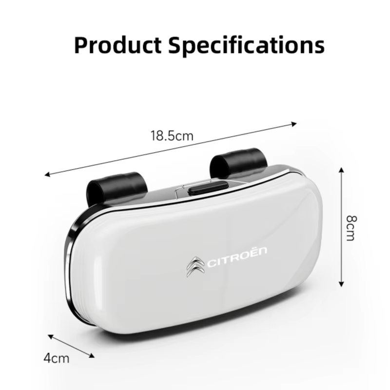 Étui à lunettes pare-soleil de voiture, boîte de rangement de lunettes de soleil de voiture pour citroën C1 DS3 C2 C3 Vts C4 Saxo C4L C5 C6 C8 Xsara C3-XR Picasso