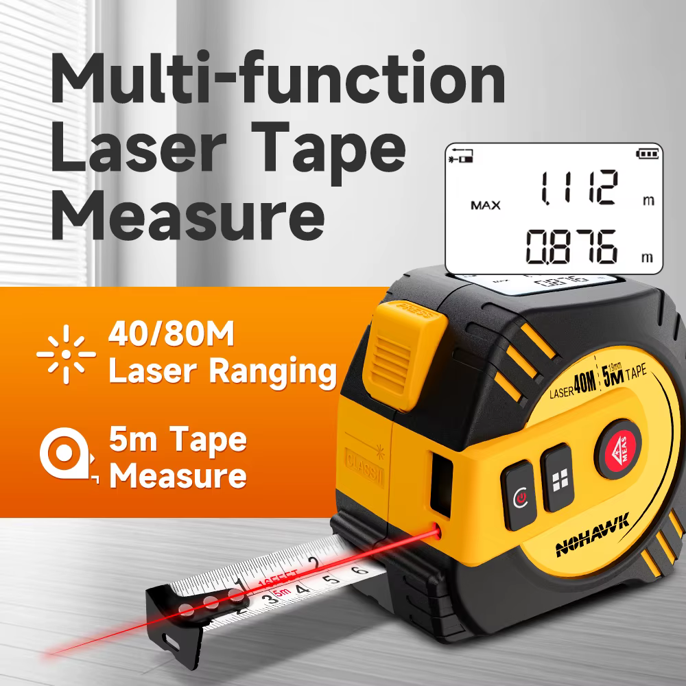Nohawk 40m/80m ruban à mesurer Laser