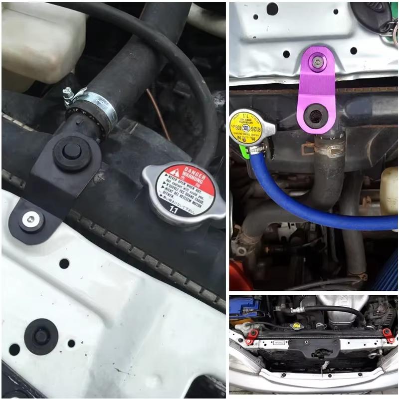 Support de séjour de radiateur de voiture en aluminium pour Honda Civic EK 2000