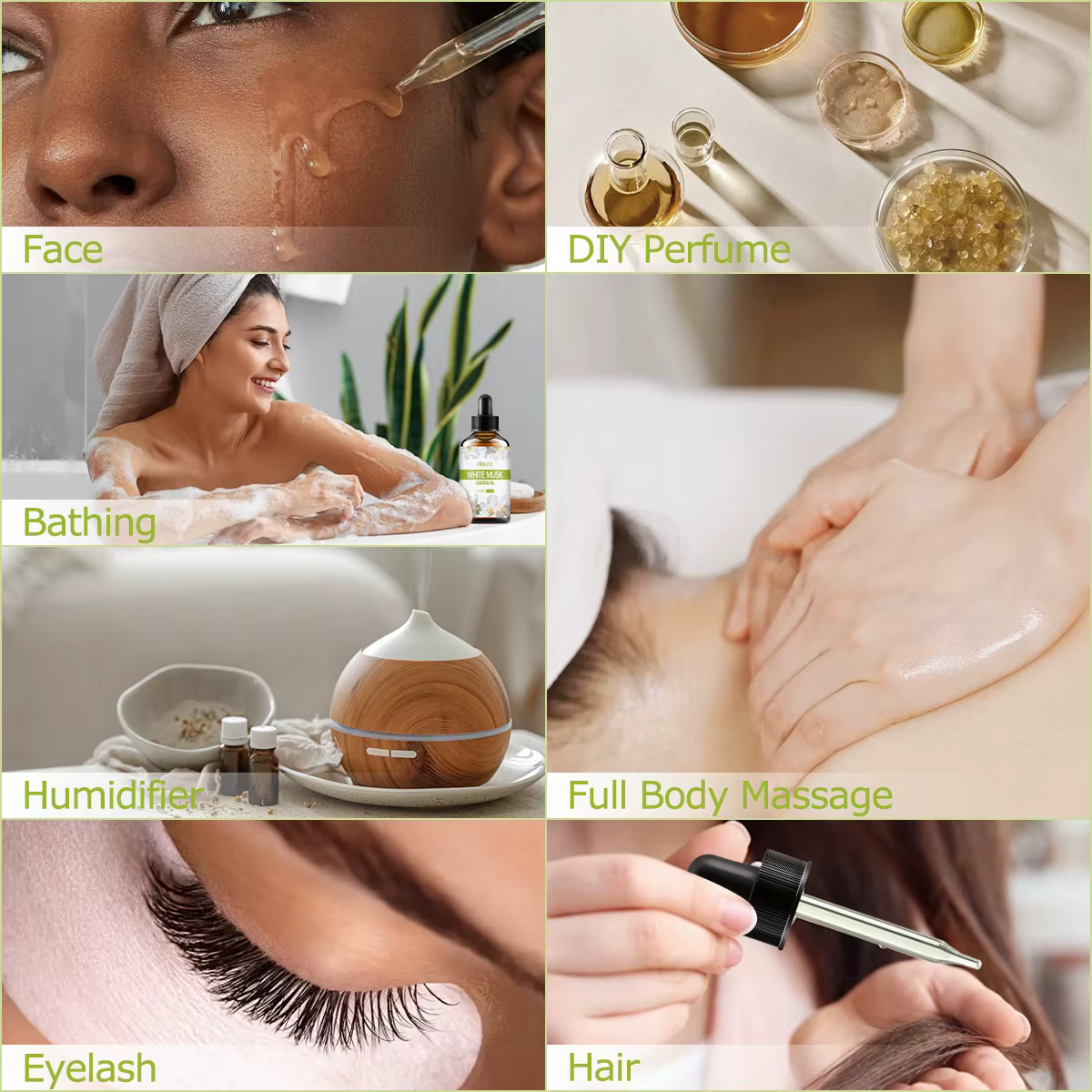 L'huile essentielle de musc blanc convient aux soins de la peau