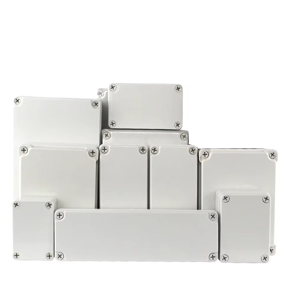 Boîte de jonction ABS pour projet électronique câble électrique IP67 boîtiers en plastique étanches extérieurs