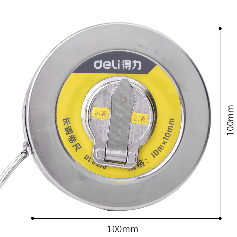 Deli – ruban à mesurer en acier de 10m/20m/30m de Long