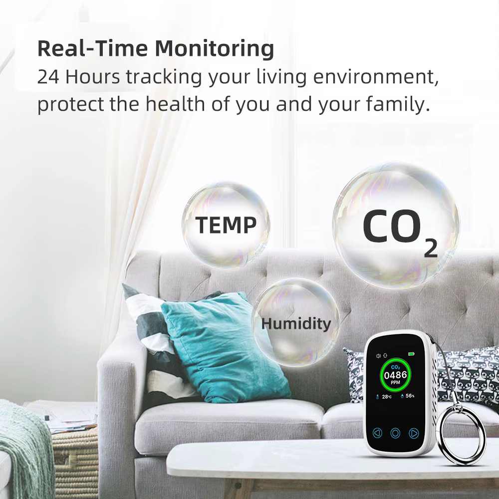 Moniteur de qualité de l'air 3 en 1