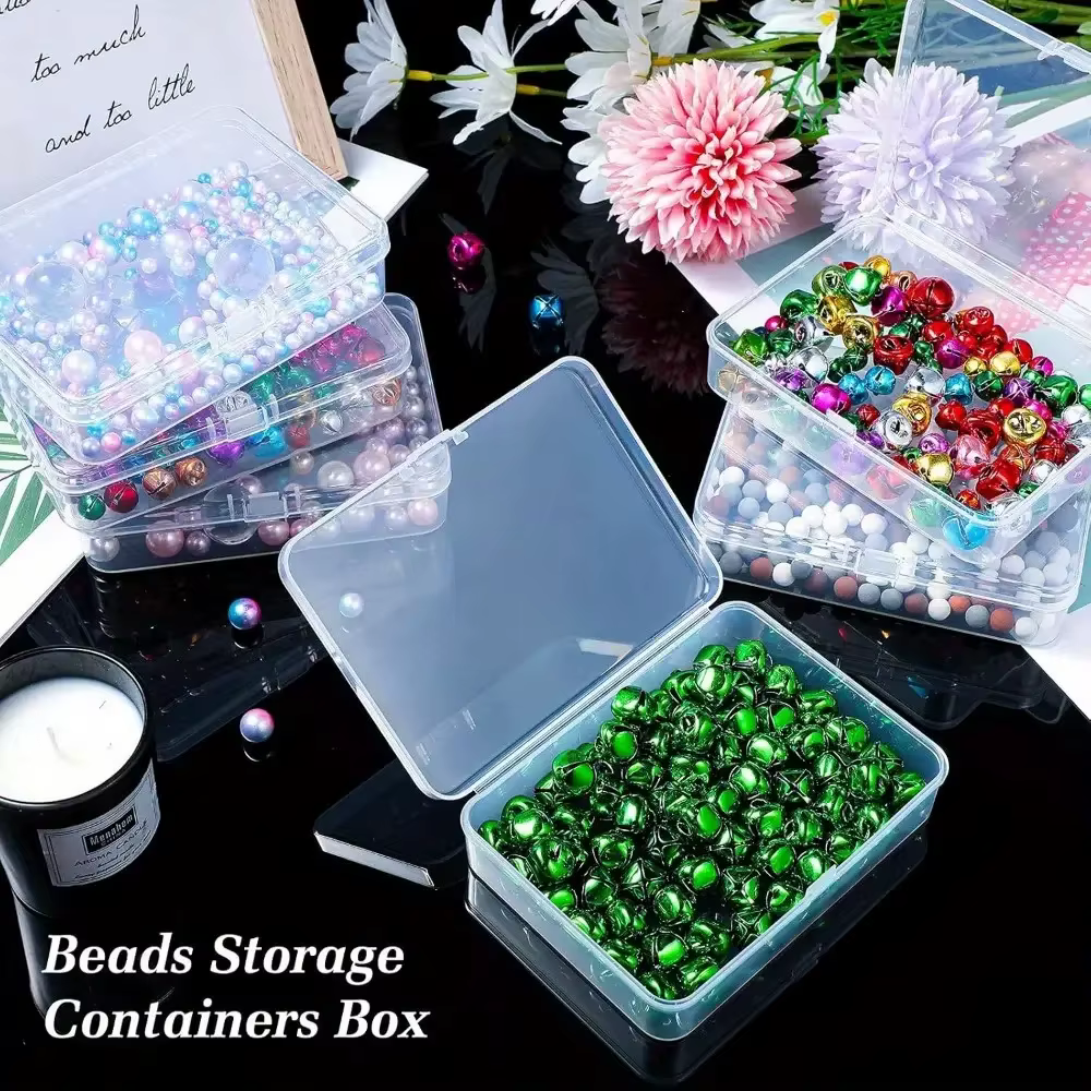 Boîtes de rangement en plastique avec couvercles sécurisés - Mini organisateurs pour perles