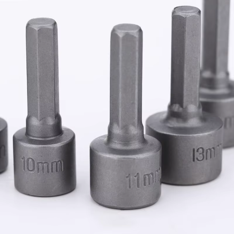 9 pièces/ensemble 5mm-13mm douilles hexagonales manchon buses écrou tournevis ensemble Schroevendraaier
