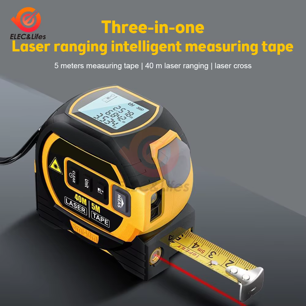 Télémètre Laser mesurant ruban à mesurer