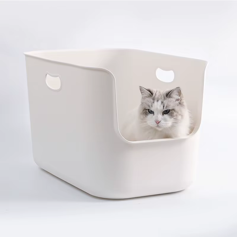Bac à litière pour chat de type ouvert super grand et super profond