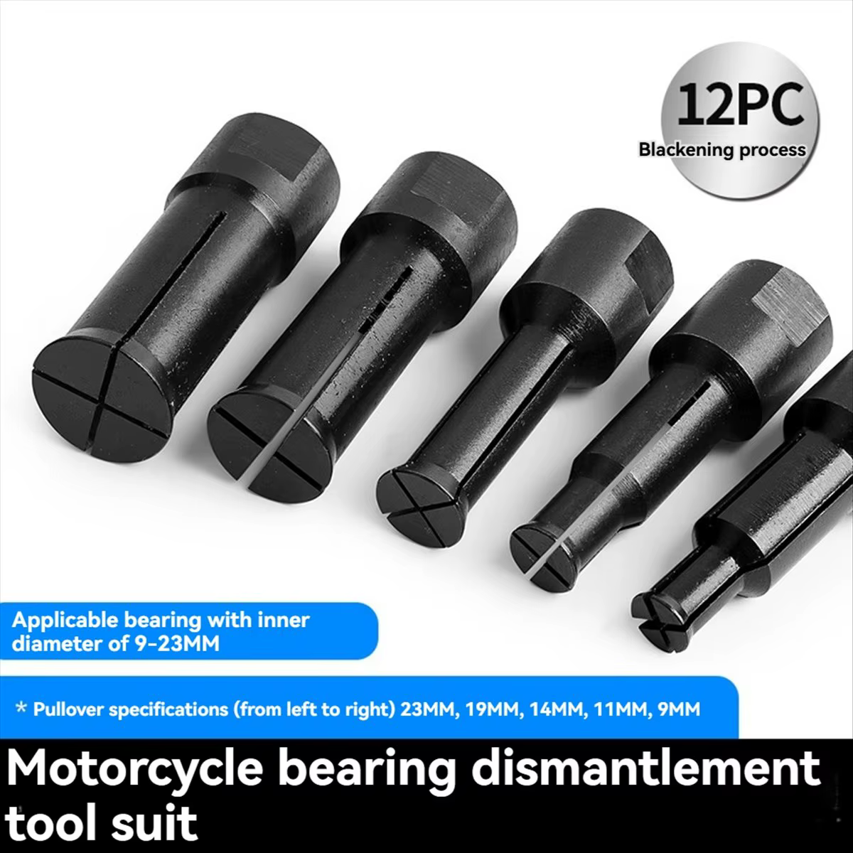 *ABDH Kit de retrait de roulement intérieur de moto Kit d'extracteur