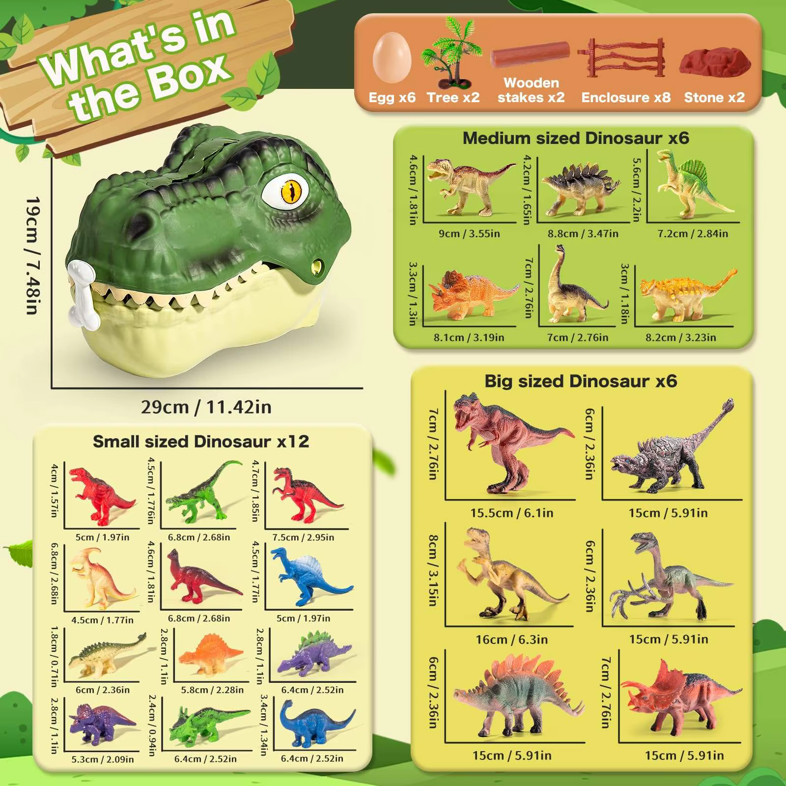 Jouet de dinosaure 46 pièces