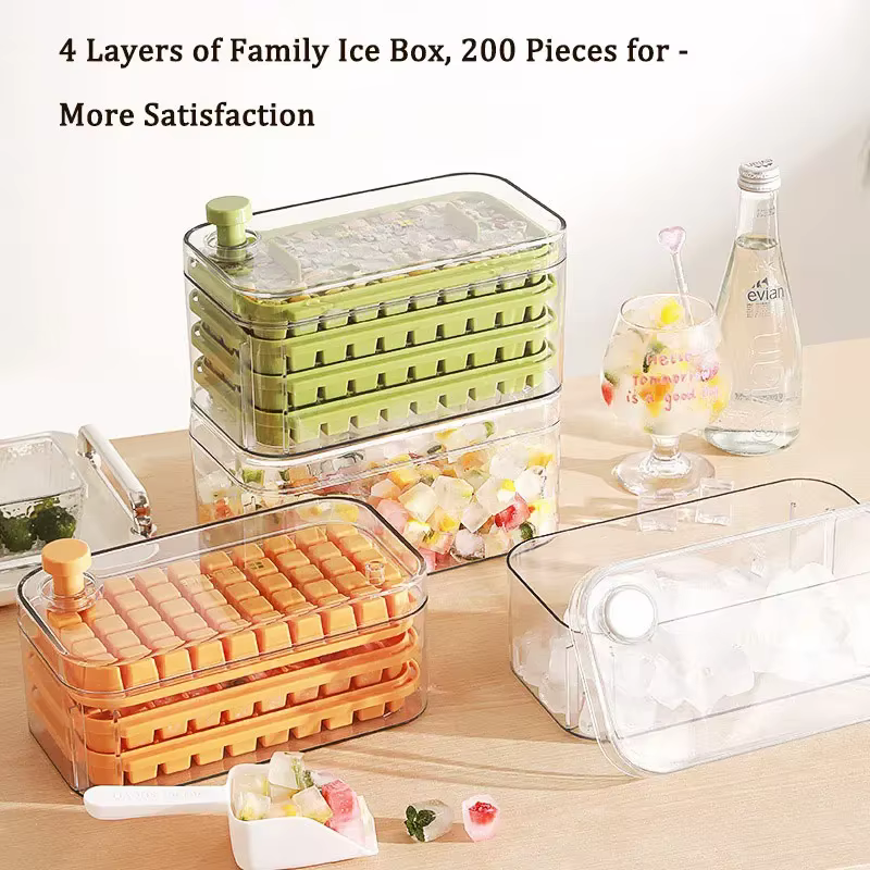 Moule à glaçons 200 compartiments avec boîte de rangement de qualité alimentaire pour usage domestique