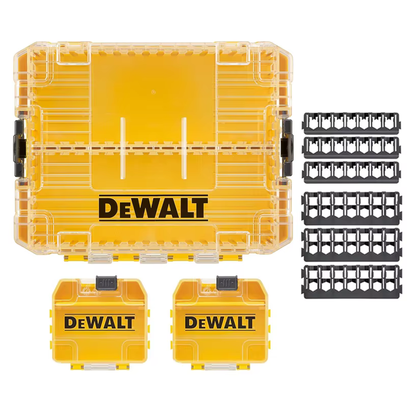 DEWALT TSTAK jaune outil accessoires stockage boîte robuste ensemble multi fonctionnel