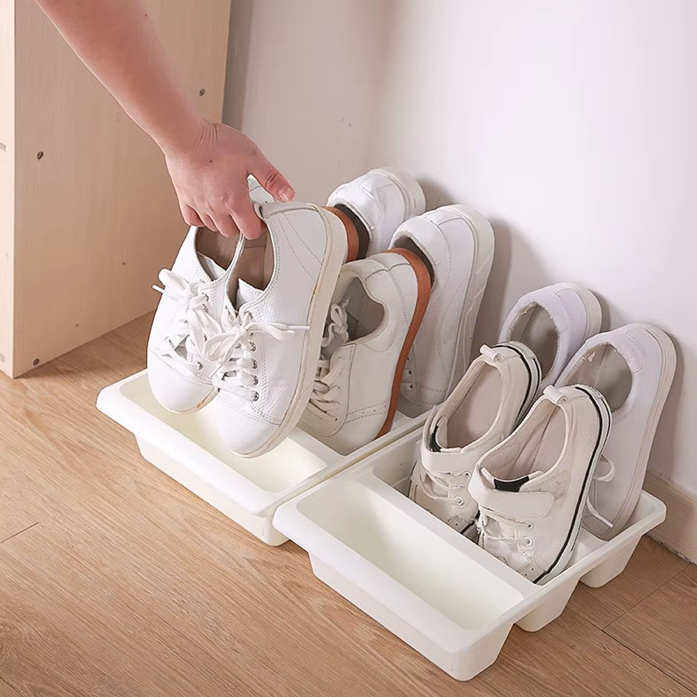 Étagères de rangement pour chaussures en plastique T1