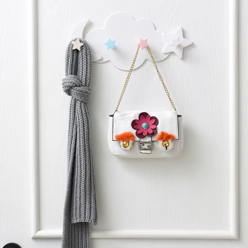 ♥ Support de rangement en forme de nuage avec crochets