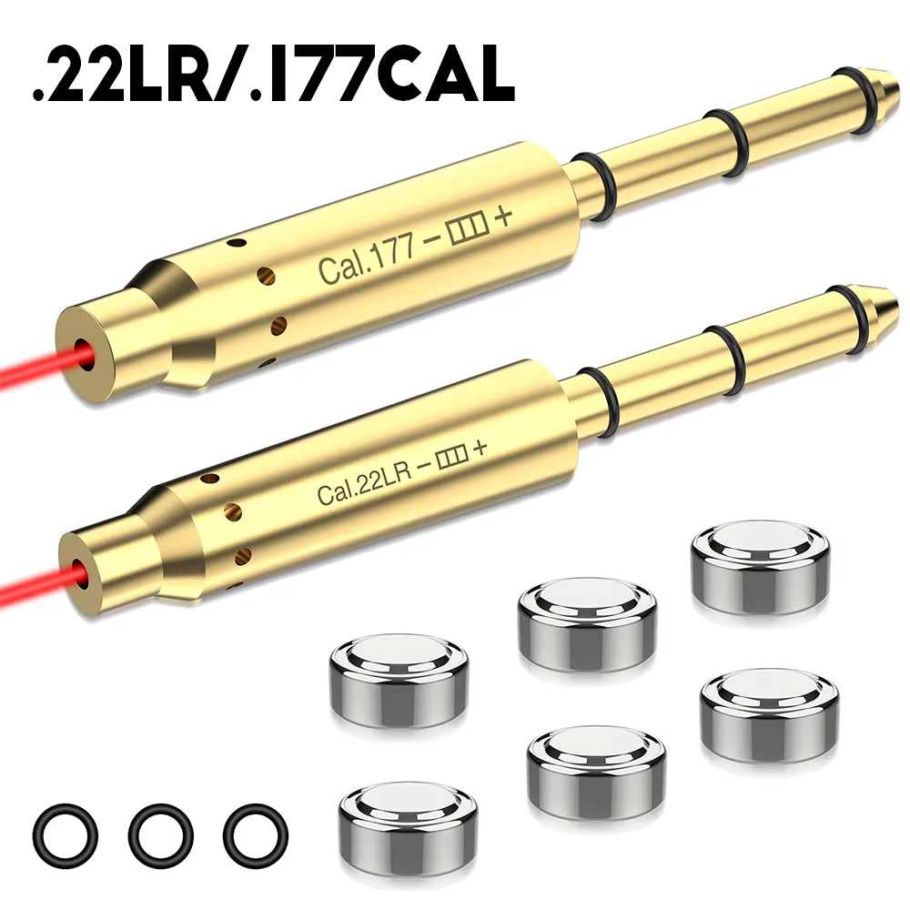 Visée d'alésage Laser rouge.22LR/.177Cal