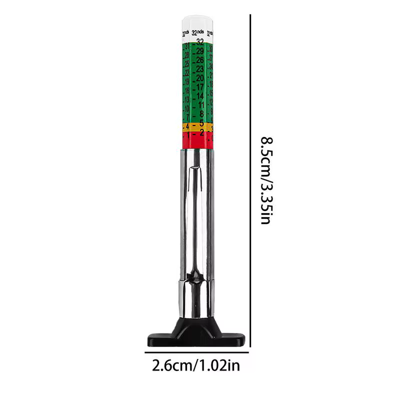 Jauge de profondeur de bande de roulement de pneu de voiture, 25mm, 1 pièce, jauges d'épaisseur d'étrier, système de surveillance, outil de mesure de détection d'usure des pneus
