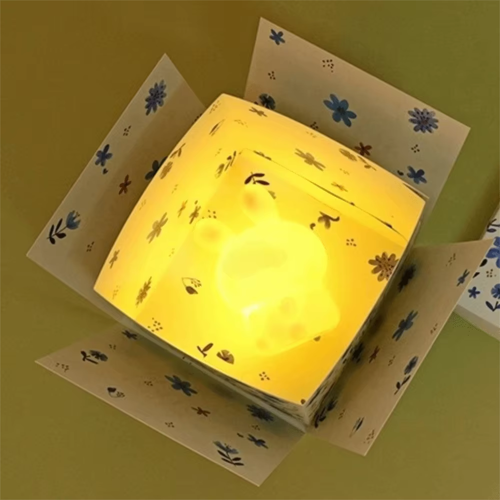 Boîte cadeau papillon multicolore à mécanisme d'explosion automatique