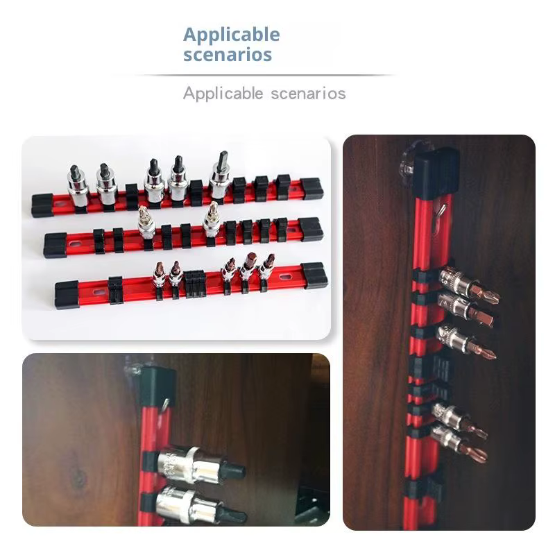 Organisateur de douilles universel droit 1/4" 3/8" 1/2" Support mural