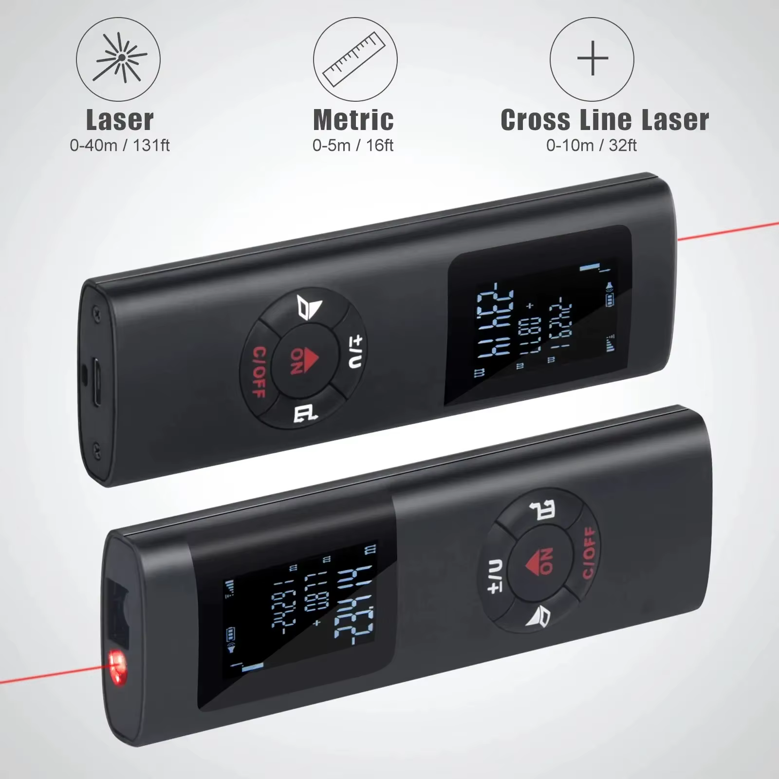 Mini télémètre Laser intelligent 40M/60M