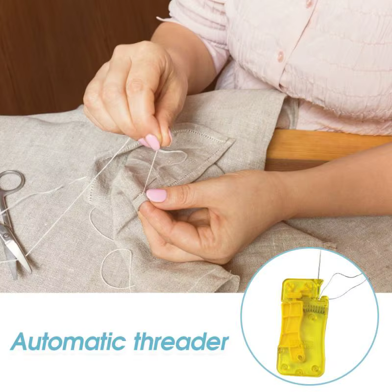 Outil d'enfile-aiguille automatique-aiguille d'enfilage Simple d'insertion de point de bricolage pour Kit d'artisanat de couture adultes vieux enfants femmes au foyer