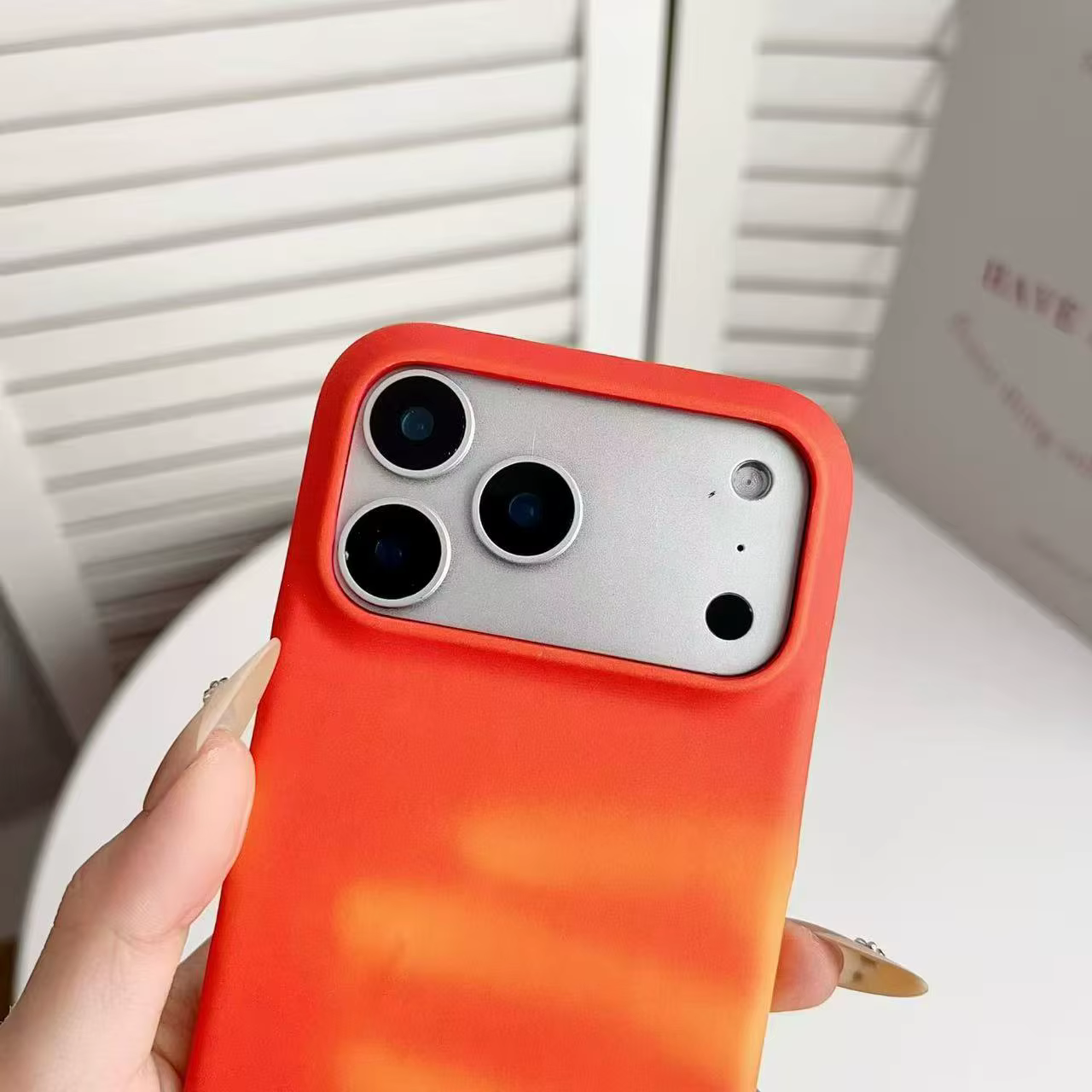 Coque de téléphone thermosensible compatible avec iPhone 17 Pro Max Air
