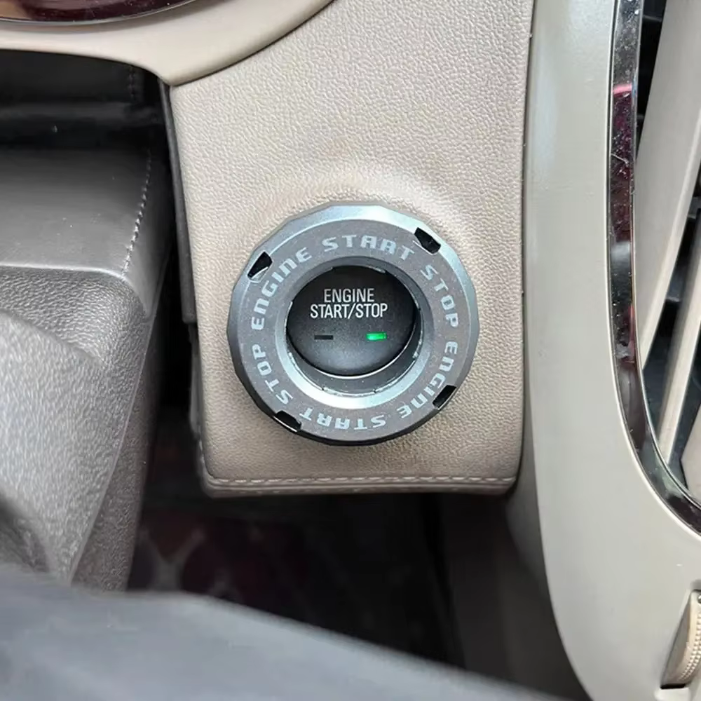 Voiture une clé démarrage cercle décoratif noeud personnalisé couvercle