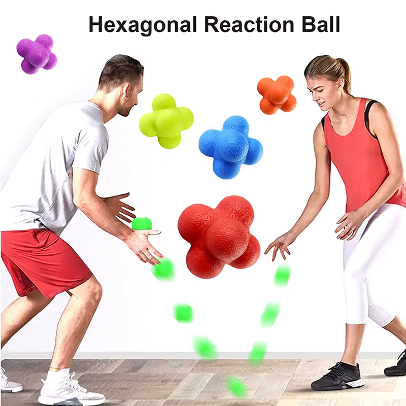 Ballon de réaction hexagonal pour l'entraînement d'agilité