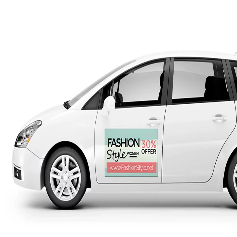 Logo magnétique de voiture personnalisé, Code QR publicitaire personnalisé, autocollants de voiture Super magnétiques personnalisés, fournitures automobiles