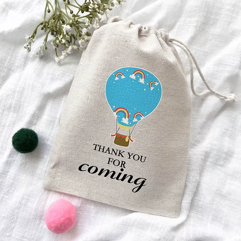 Sacs cadeaux à thème de ballon à air chaud pour enfants