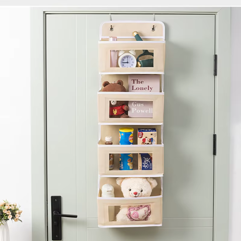 1pc Quatre couches Sac De Rangement Porte Suspendus Tissu Organisateur Sac Pour Articles Divers Sous-Vêtements Chaussettes