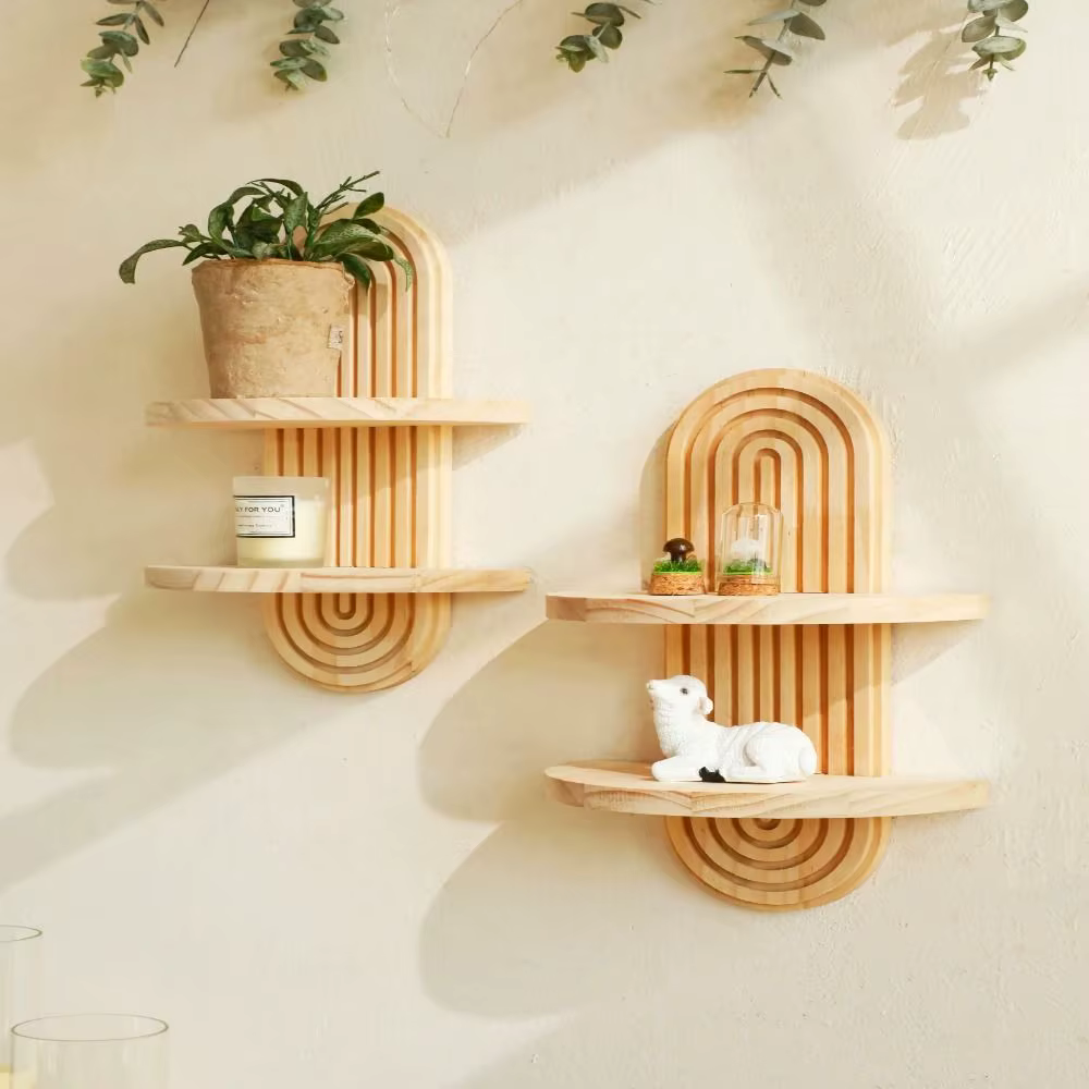 Étagères murales en bois de haute qualité Décoration d'intérieur moderne