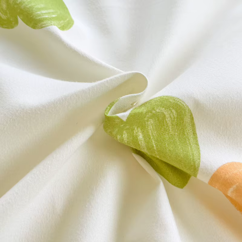 Parure de lit imprimée brossée ou housses de couette simples, douces, respirantes et respectueuses de la peau, tailles personnalisées disponibles