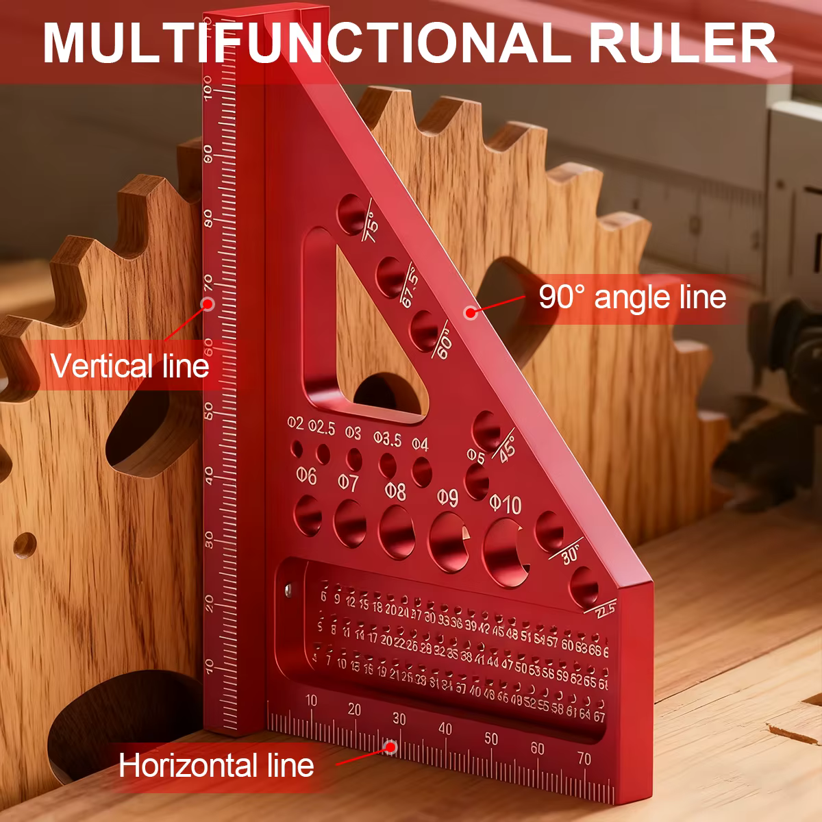 Règle de mesure multi-angle 3D