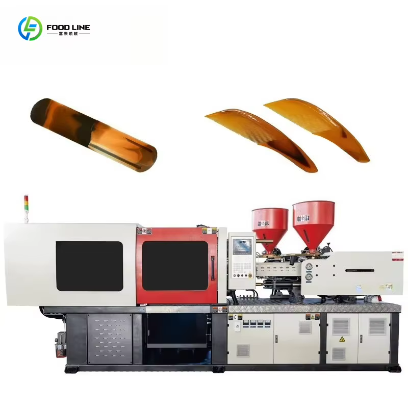 Machine de moulage plastique automatique personnalisée à deux couleurs pour la production de boutons multicolores en polyester, PP, PC, PE, PVC pour enfants