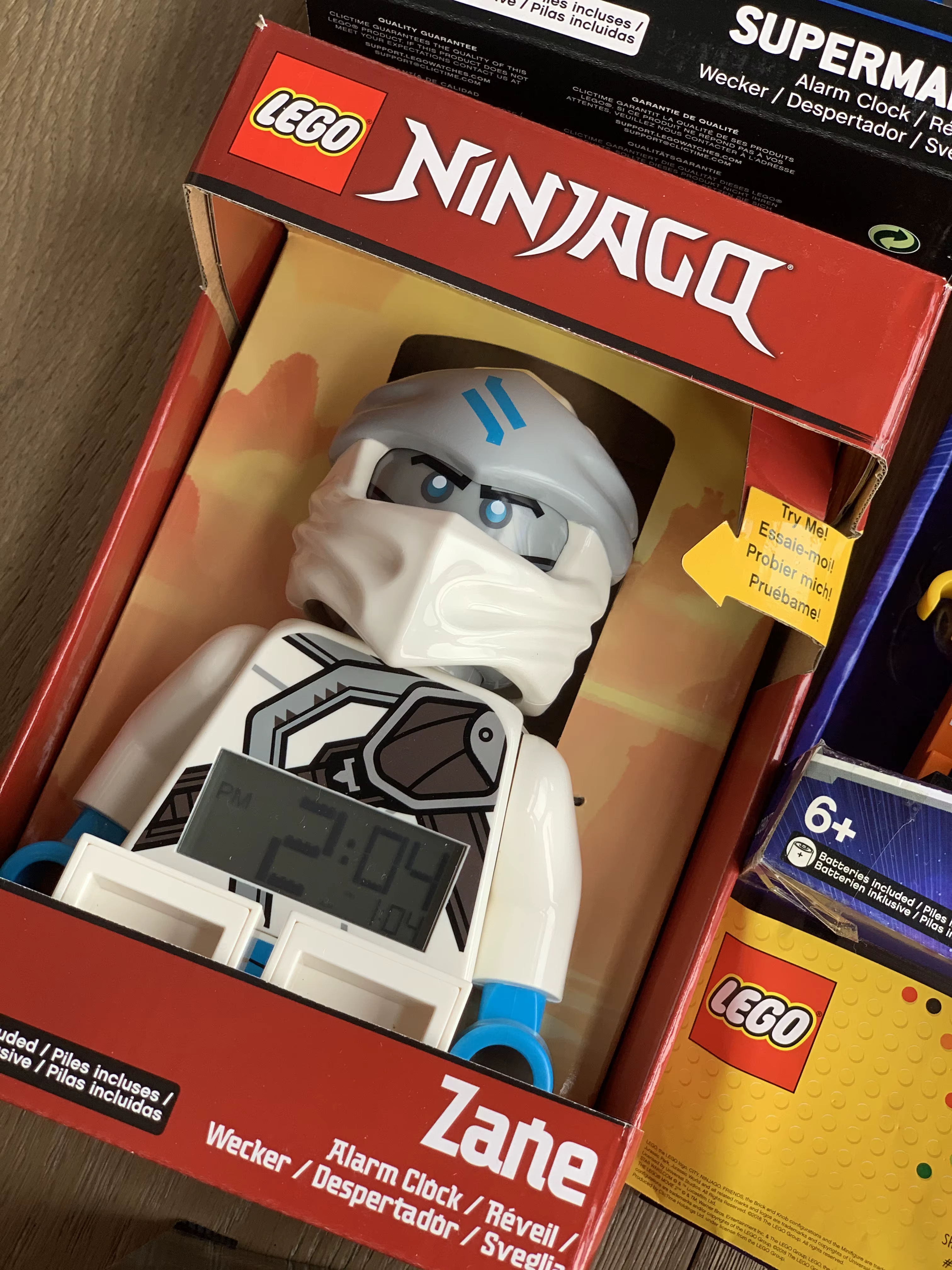 Réveil Ninjago authentique en stock, grande figurine Lloyd avec effets sonores, jouet de collection, cadeau