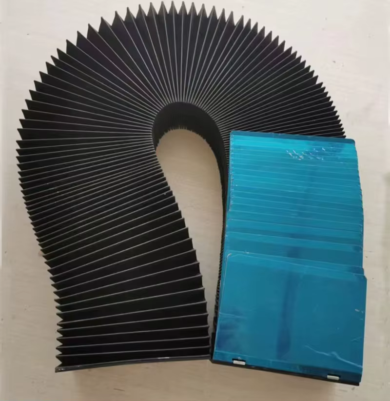 Bellow de protection télescopique en acier sur mesure pour machines CNC, anti-poussière et anti-eau