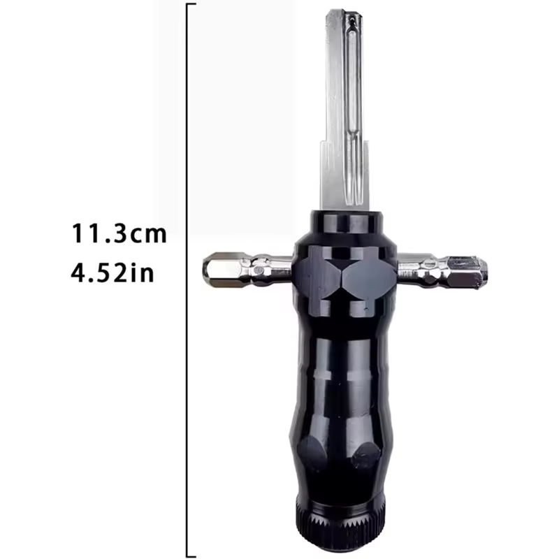 Kit de crochetage tubulaire ABJI 9-en-1 avec clés interchangeables en acier inoxydable pour serruriers et usage domestique