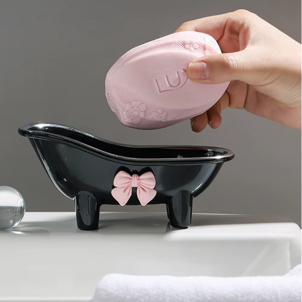 1 boîte à savon adorable avec nœud papillon