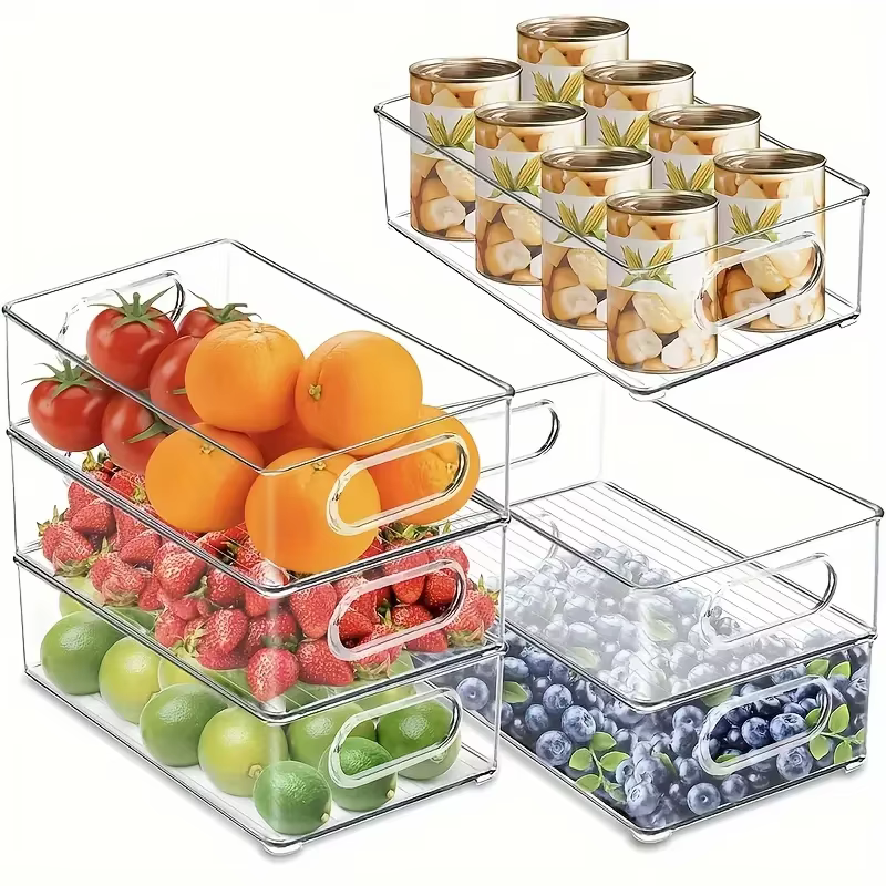 Bac à légumes en plastique boîte transparente réfrigérateur bac