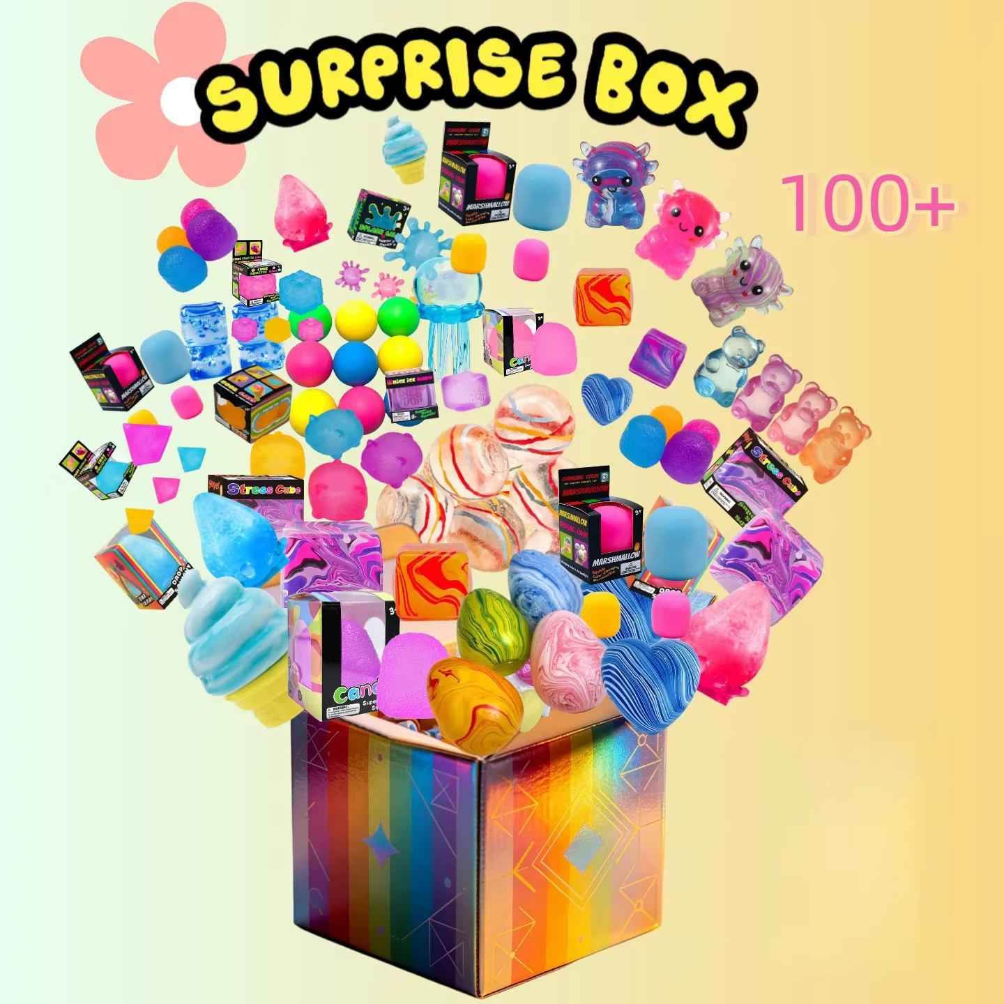 Boîte surprise de plus de 100 jouets