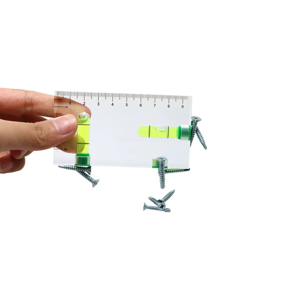 Niveau magnétique bidirectionnel transparent de haute précision bulle Mini